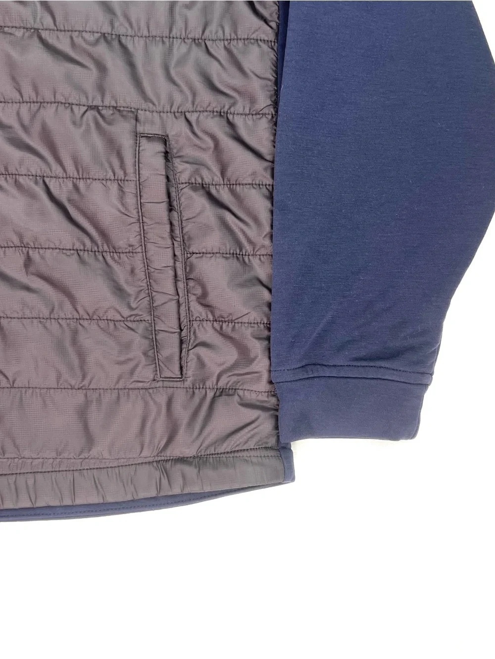 FootJoy Jacket Mens XL Gray/Blue Hybrid Quilted Full Zip Performance Golf